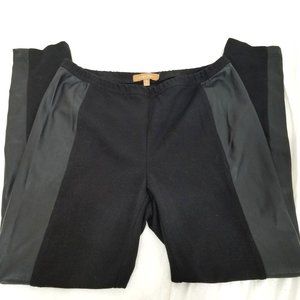 Ellen Tracy Faux Leather Legging Pant Bottom M Black Gothic Punk Alt Cosplay